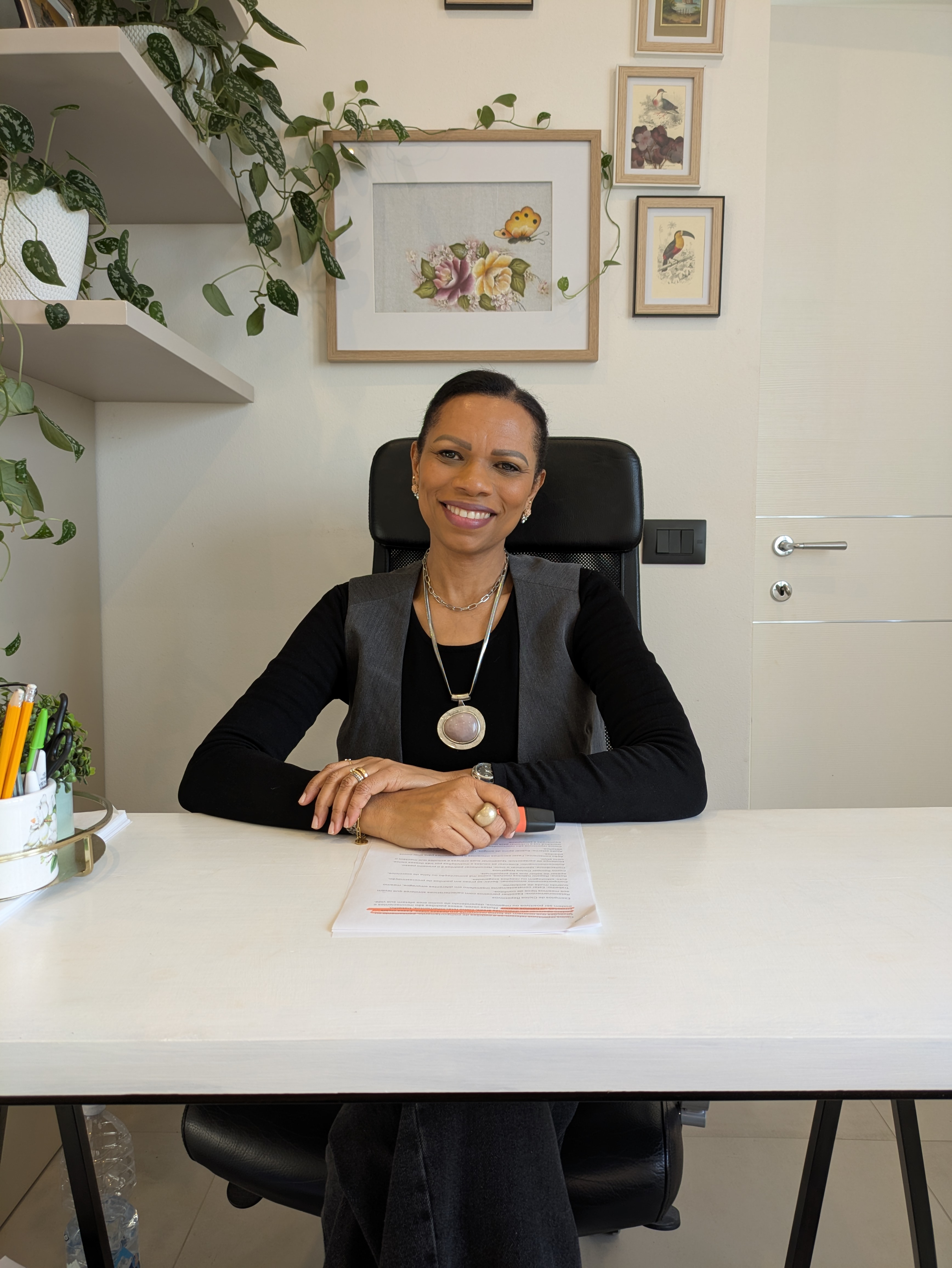 Rosilene em seu consultório